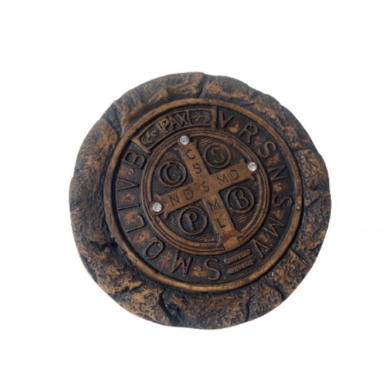 Medalha de São Bento Amadeirada 9 cm Medalha de São Bento Amadeirada 9 cm