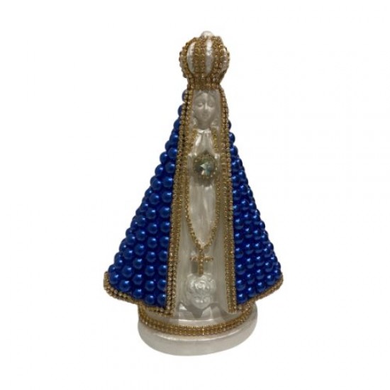 Nossa Senhora Aparecida manto Azul  de 22cm 