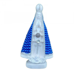 Nossa Senhora Aparecida de 30 cm  manto azul 