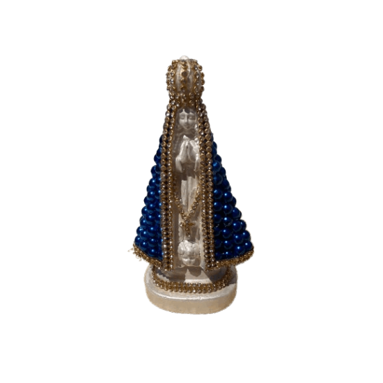 Nossa Senhora Aparecida manto azul 17 cm 