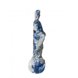 Nossa Senhora das Graças 22 cm Decoupage Azul