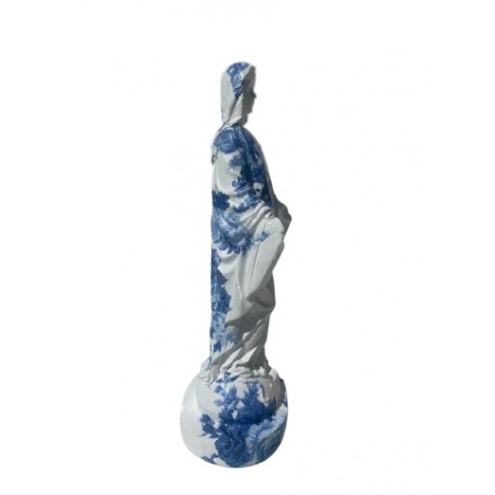 Nossa Senhora das Graças 22 cm Decoupage Azul