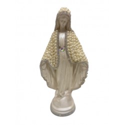 Nossa Senhora das Graças 32 cm manto de pérolas pérola