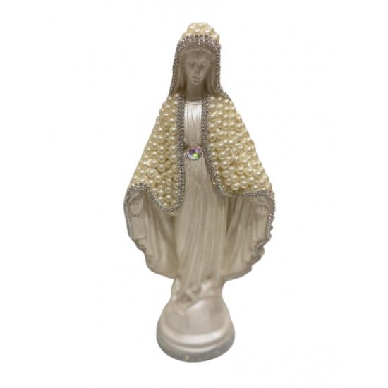 Nossa Senhora das Graças 32 cm manto de pérolas pérola