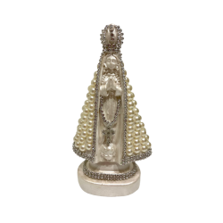 Nossa Senhora Aparecida 17cm Pérolas