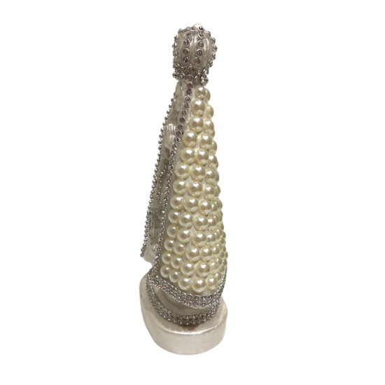 Nossa Senhora Aparecida 17cm Pérolas